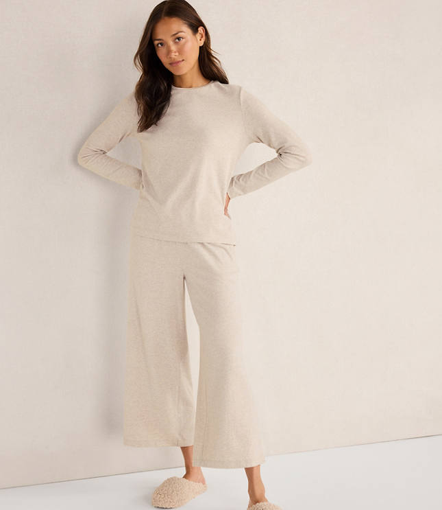 Haven Well Within Cotton Modal Brushed Jersey Wide Leg Pants