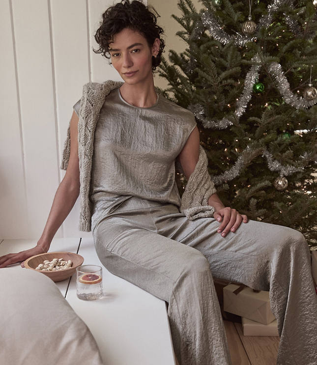 Haven Well Within Luxe Crinkle Shine Top