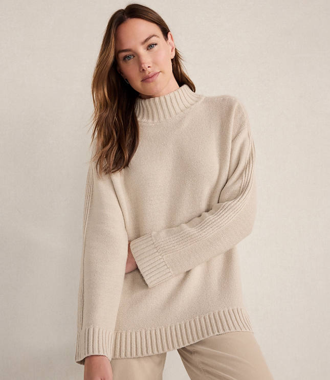 Haven Well Within Cotton Blend Mock Neck Sweater