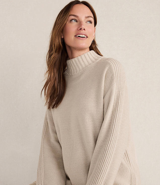 Haven Well Within Cotton Blend Mock Neck Sweater