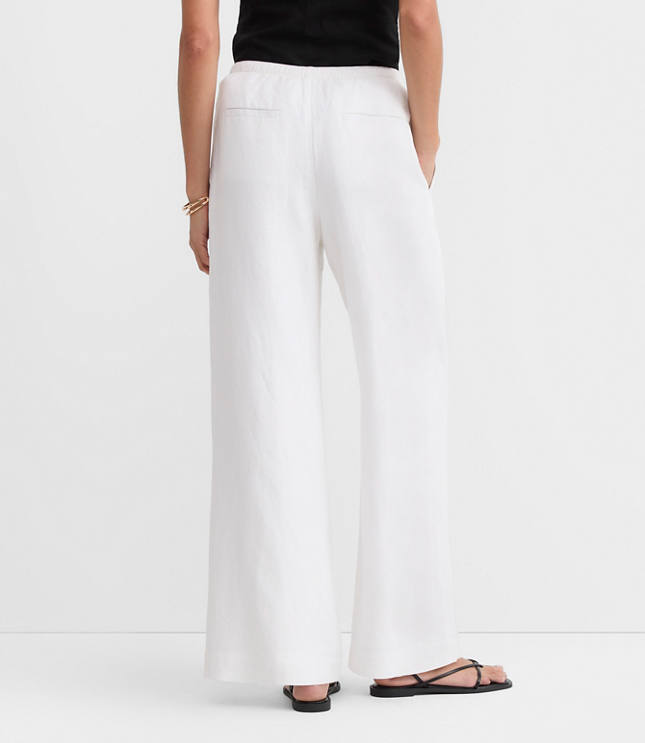 Petite Sawyer Pull On Pants in Linen Blend