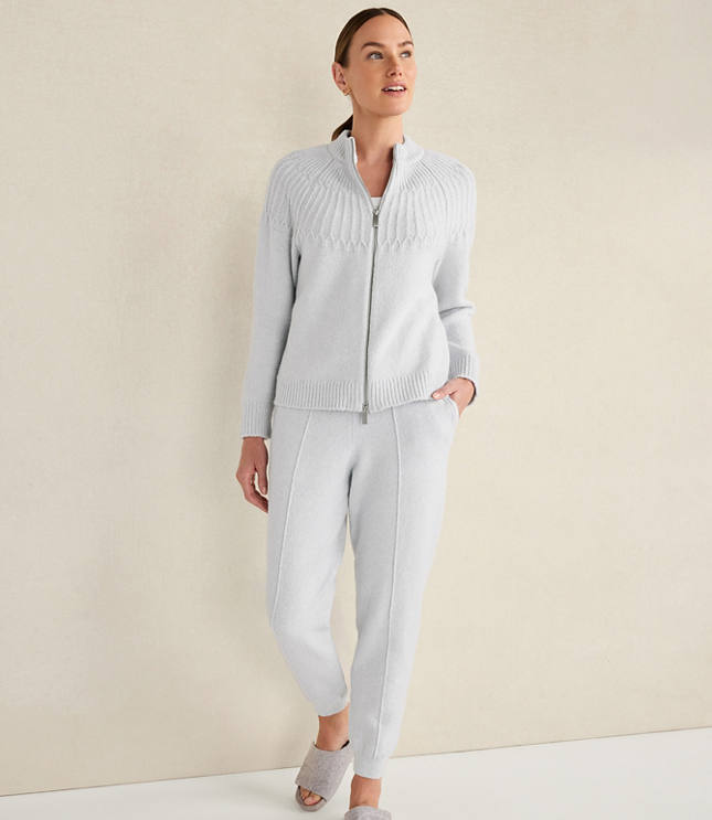 Haven Well Within Organic Cotton Blend Fair Isle Stitch Bomber