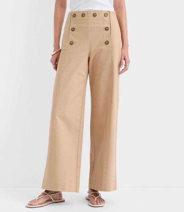 Curvy Mariner Pants in Twill