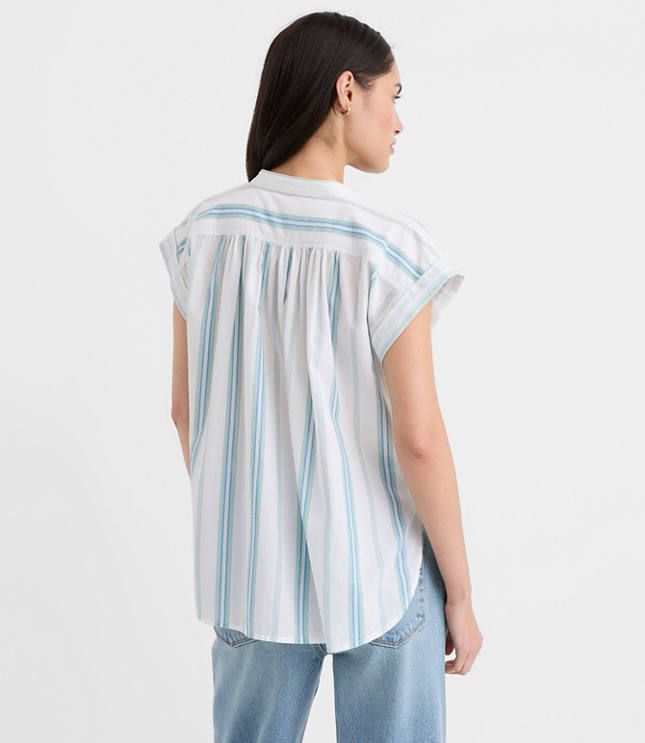 Petite Striped Everyday Dolman Shirt