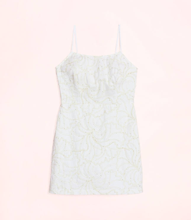 Lately Sequin Floral Mini Dress