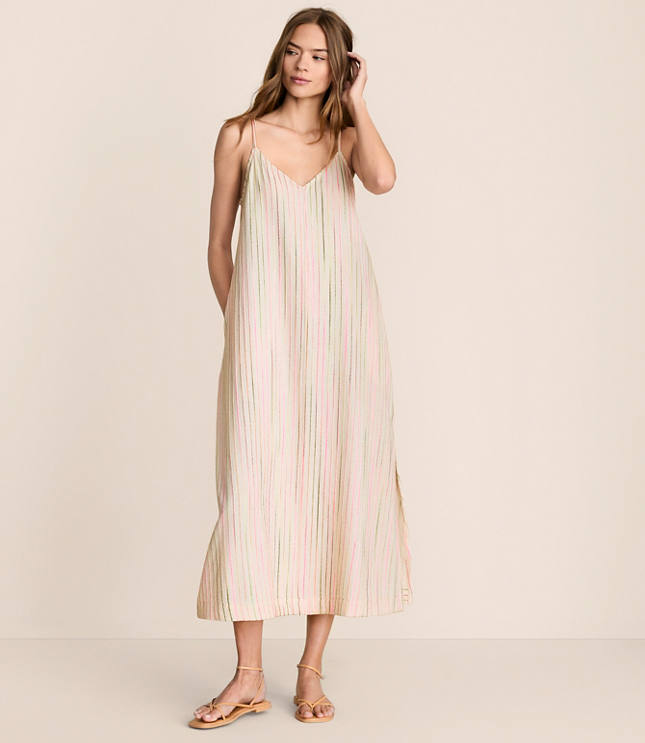 Petite Lou & Grey Striped Cami Maxi Pocket Dress