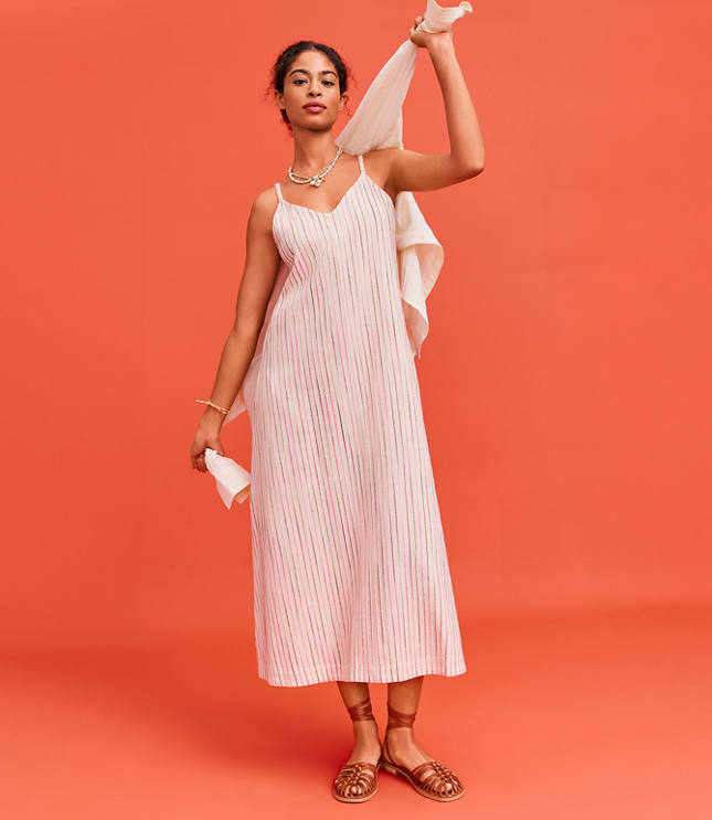 Petite Lou & Grey Striped Cami Maxi Pocket Dress carousel Product Image 5