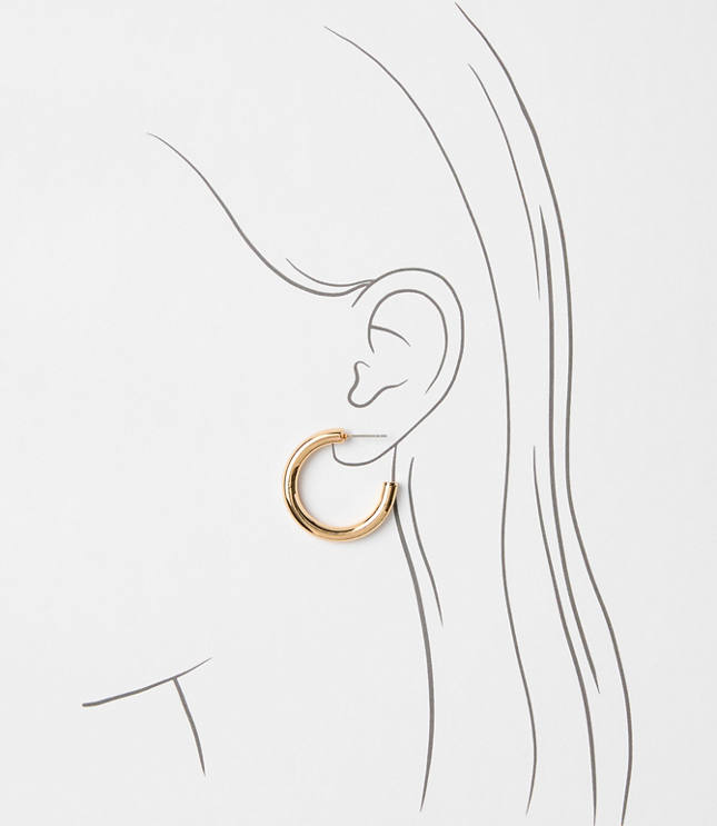 Mixed Metal Hoop Earring Set