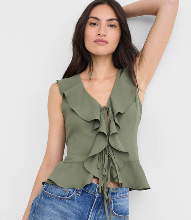 Ruffle Bow Top