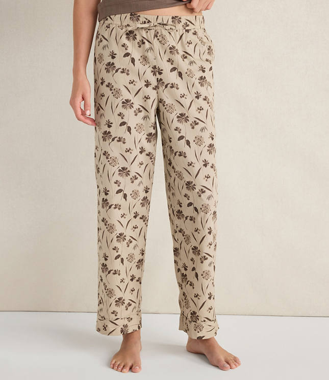 Haven Well Within Organic Cotton Poplin Scattered Floral Pajama Pants