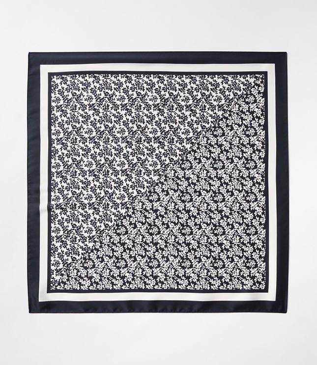 Floral Cluster Square Scarf