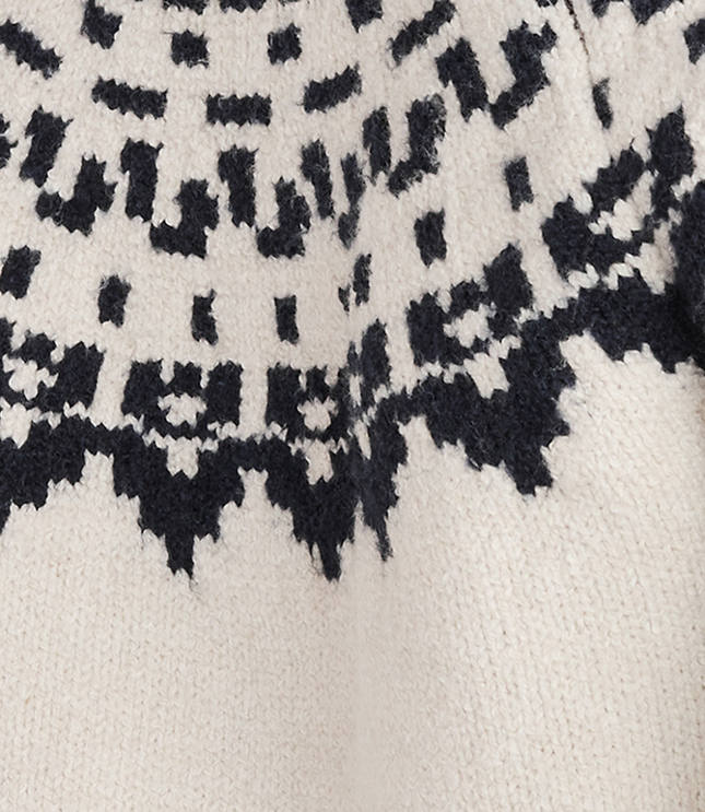 Haven Well Within Organic Cotton Blend Fair Isle Juneau Crewneck Sweater