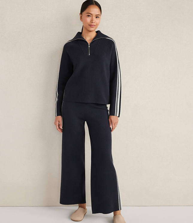 Haven Well Within Sporty Stripe Half-Zip Pullover
