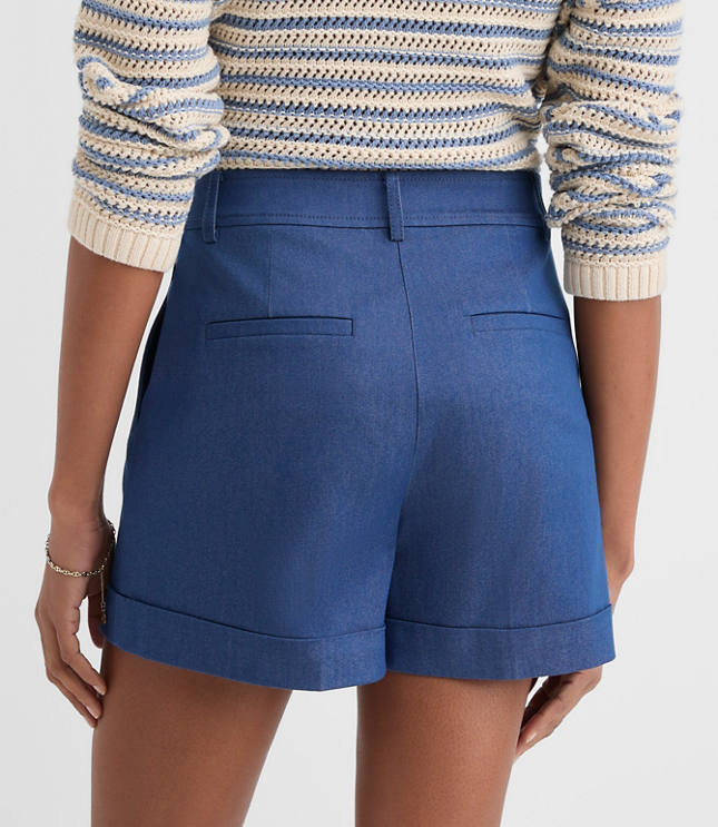 Petite Cuffed Shorts Refined Denim