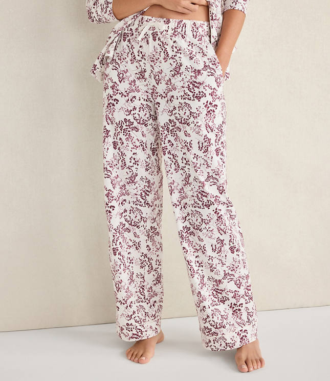Haven Well Within Organic Cotton Jersey Blushing Blooms Pajama Pants