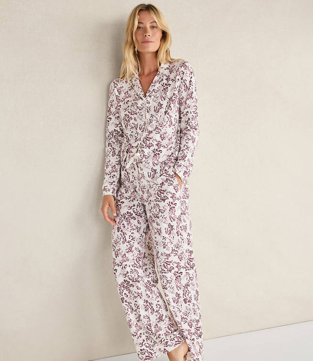 Haven Well Within Organic Cotton Jersey Blushing Blooms Pajama Pants