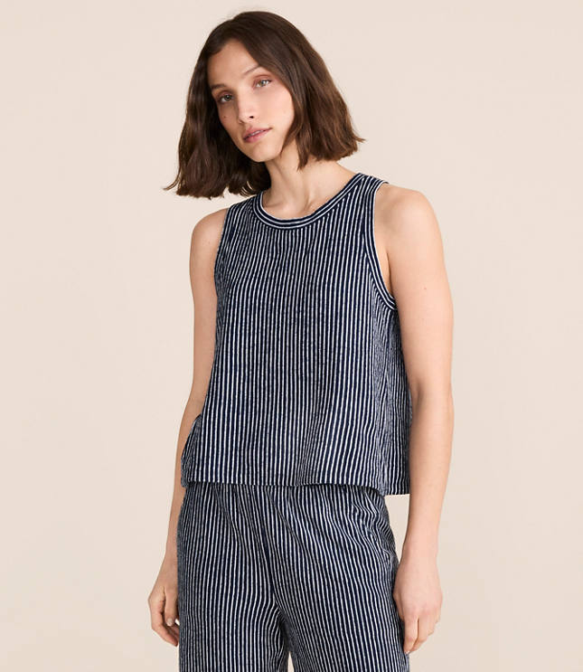 Petite Lou & Grey Striped Open Back Tank Top carousel Product Image 2
