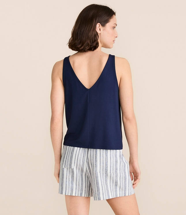 Petite Lou & Grey Essential Modal Tie Keyhole Tank Top carousel Product Image 3