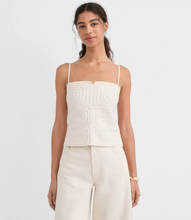 Petite Geo Soutache Cami carousel Product Image 1