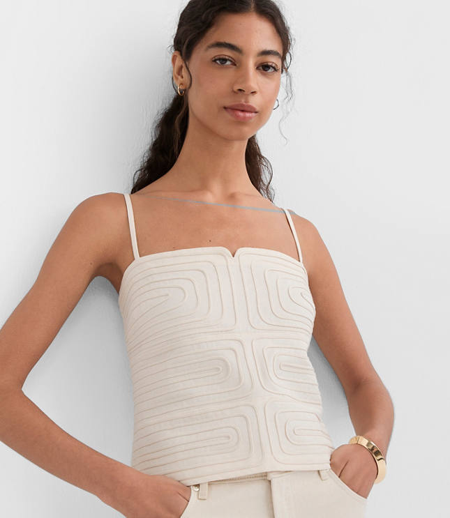 Petite Geo Soutache Cami carousel Product Image 2