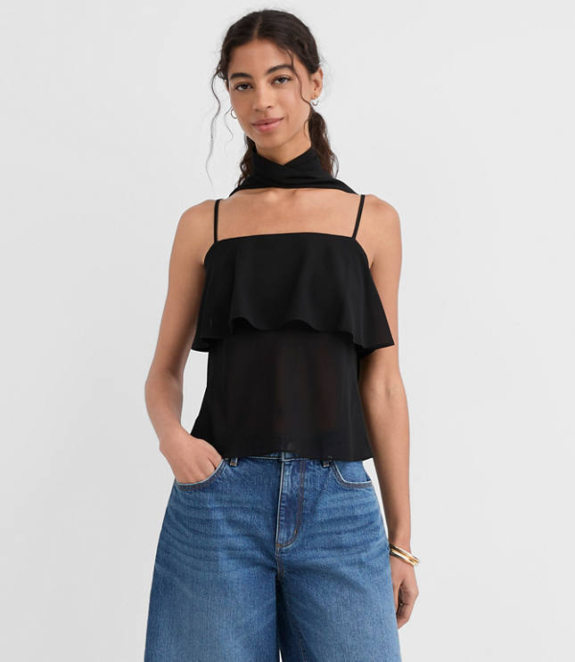 Petite Scarf Tiered Cami