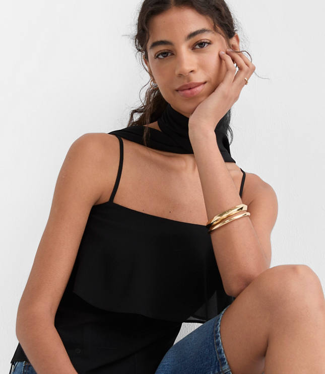 Petite Scarf Tiered Cami