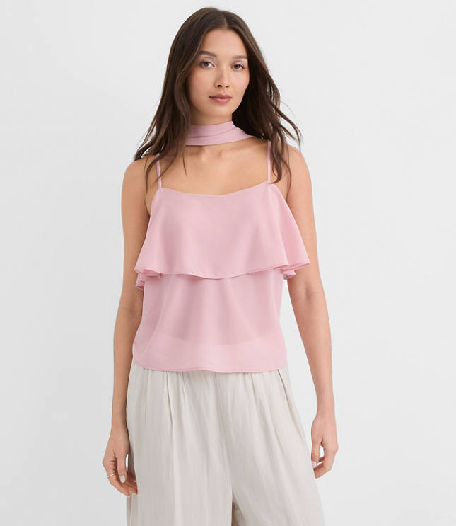 Petite Scarf Tiered Cami
