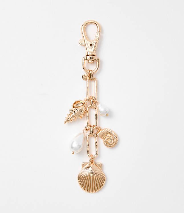 LOFT Beach Pearlized Shell Bag Charm