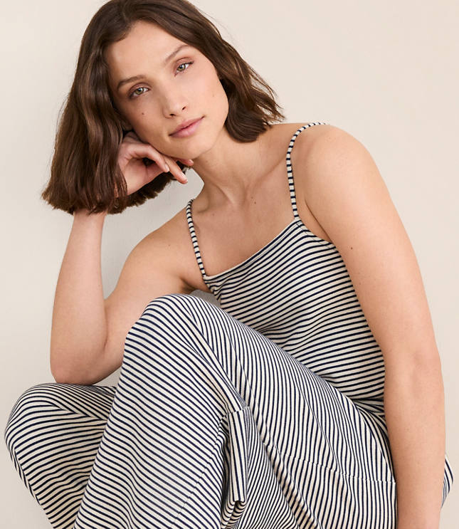 Petite Lou & Grey Striped Strappy Palazzo Jumpsuit carousel Product Image 2