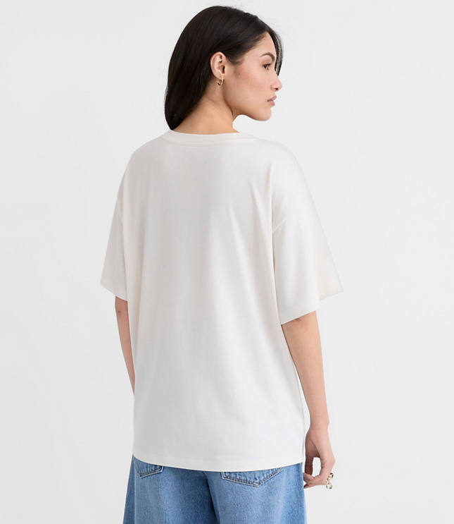 Forever Summer Oversized Jersey Modern Tee carousel Product Image 3