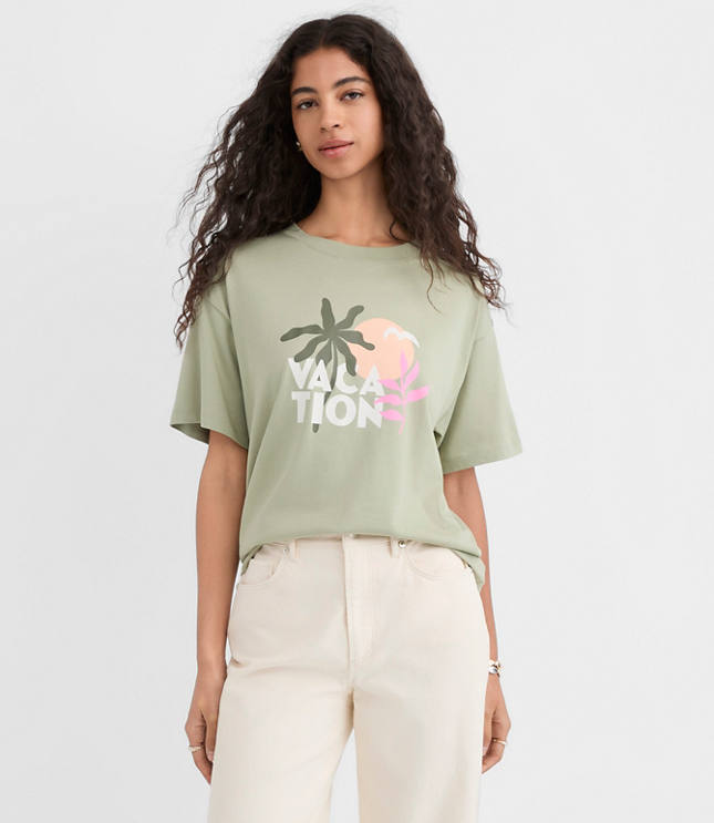 Vacation Oversized Jersey Modern Tee
