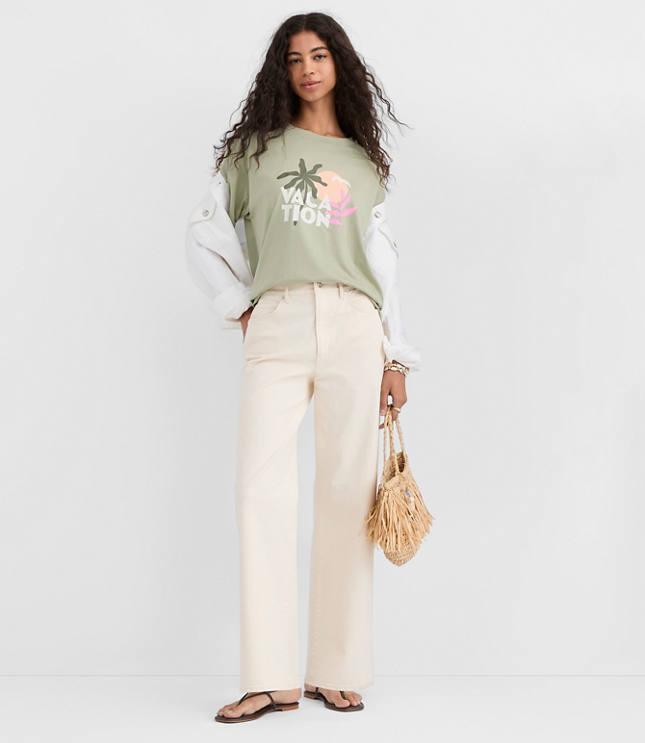 Vacation Oversized Jersey Modern Tee