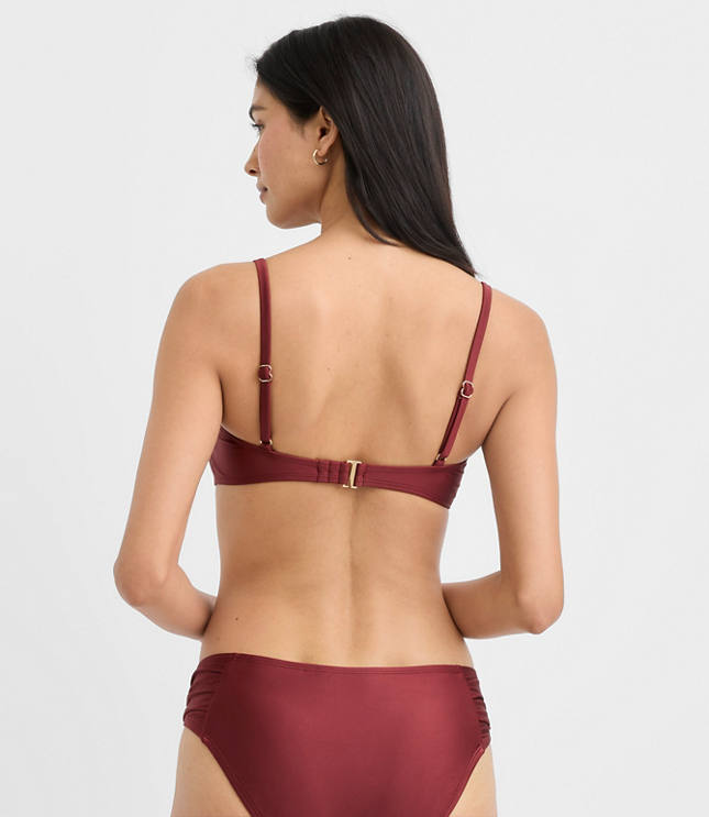 LOFT Beach Ruched Underwire Bikini Top