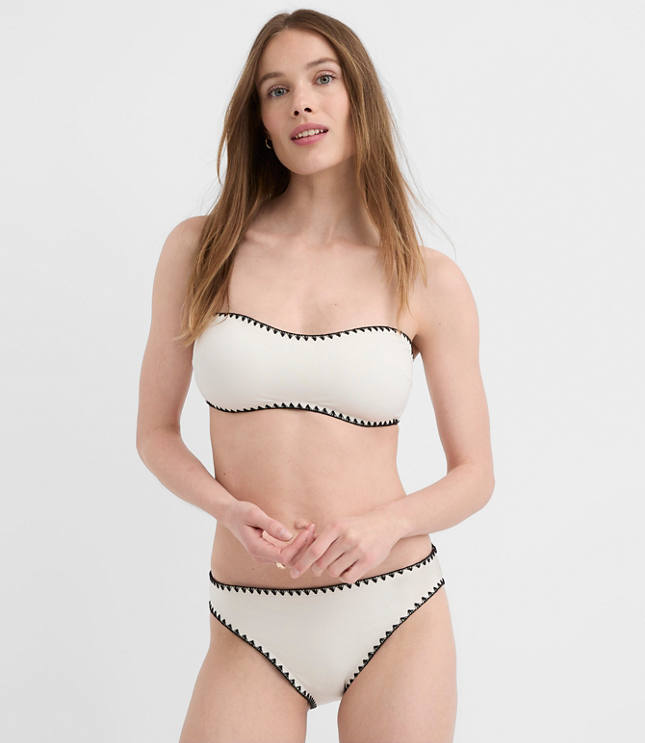 LOFT Beach Whipstitched Bikini Bottom