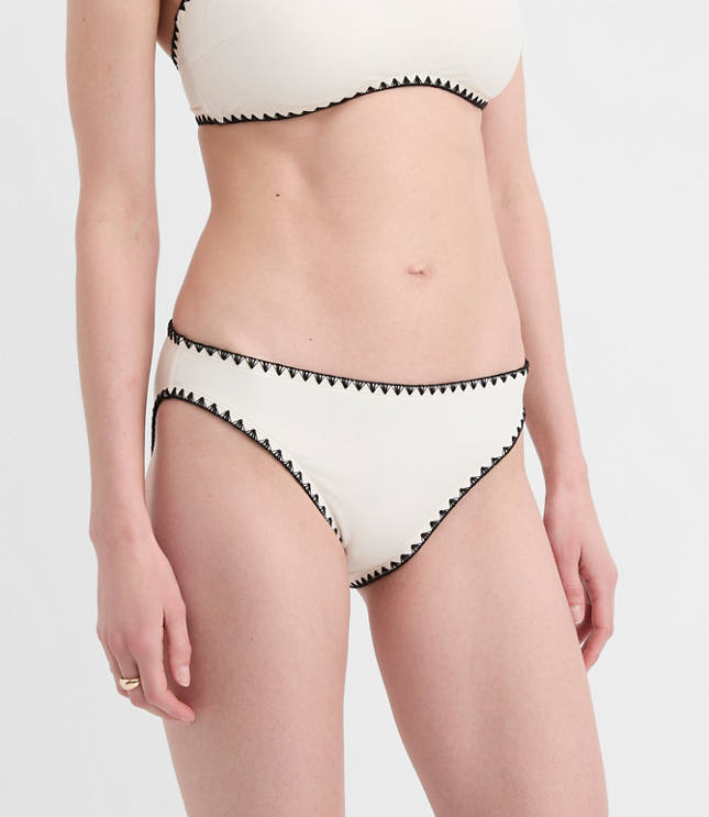 LOFT Beach Whipstitched Bikini Bottom