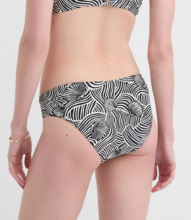 LOFT Beach Seashell Side Ruched Bikini Bottom