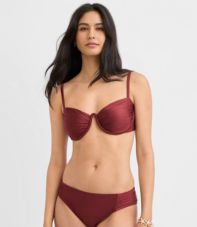 LOFT Beach Side Ruched Bikini Bottom