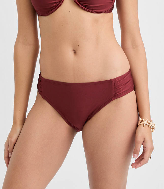 LOFT Beach Side Ruched Bikini Bottom