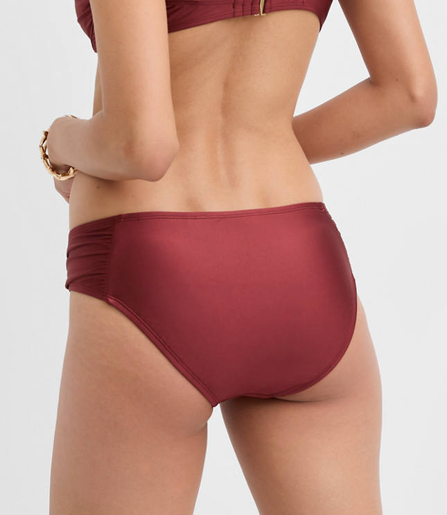 LOFT Beach Side Ruched Bikini Bottom