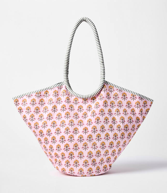 Garden Stripe Tote Bag