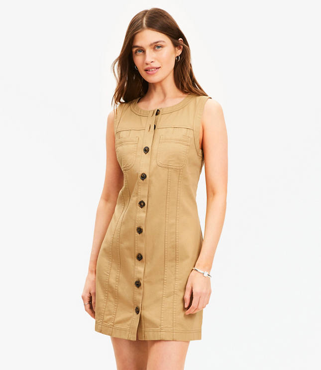[OPEN YY] / ☆ 24SS FIELD POCKET ZIP DRESS/ KHAKI OPEN YY