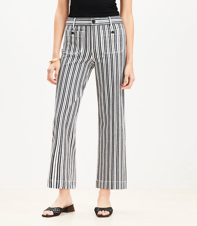 【ANGLAN】Stripe Two Tuck Wide Pants dc98ae7852152baca0e86df0b48f75