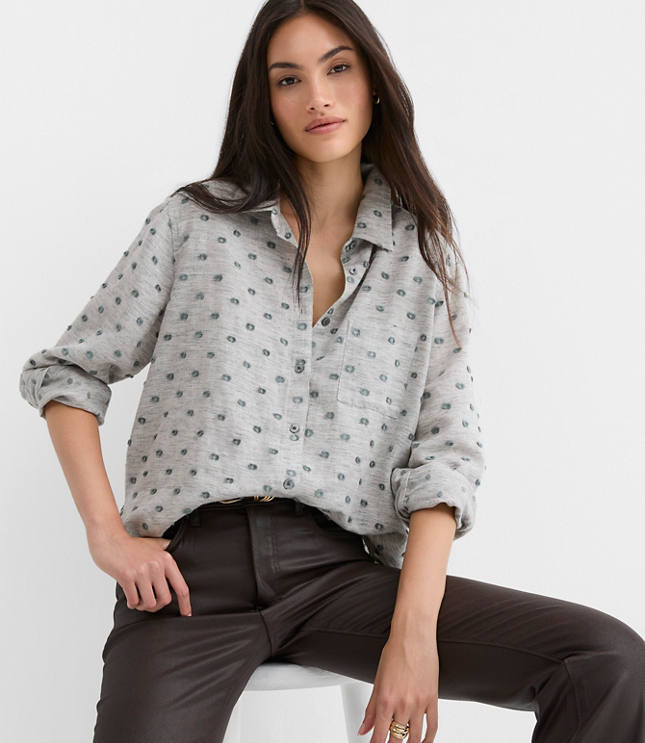 Women's Grey Blouses | LOFT
