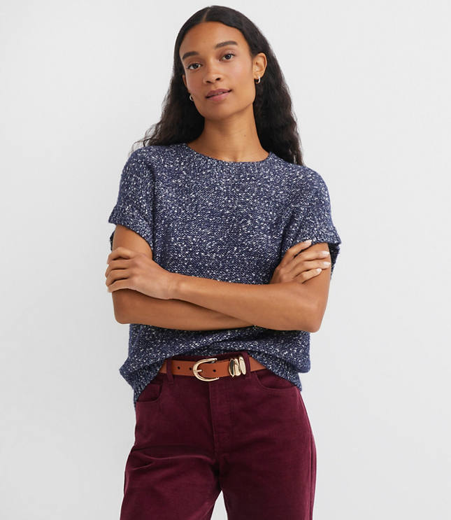 Flecked Wedge Sweater
