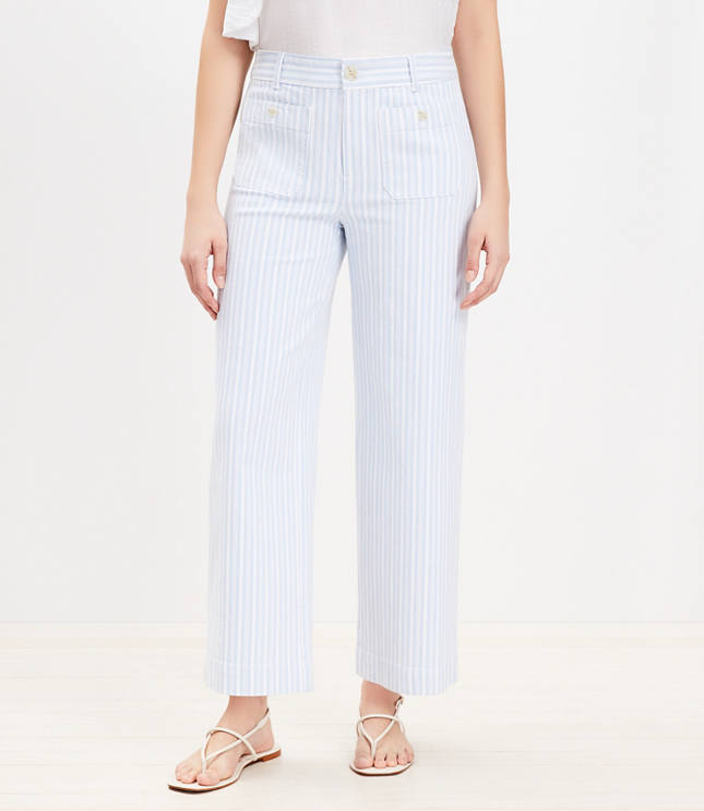Blue Stripe Pants | Loft