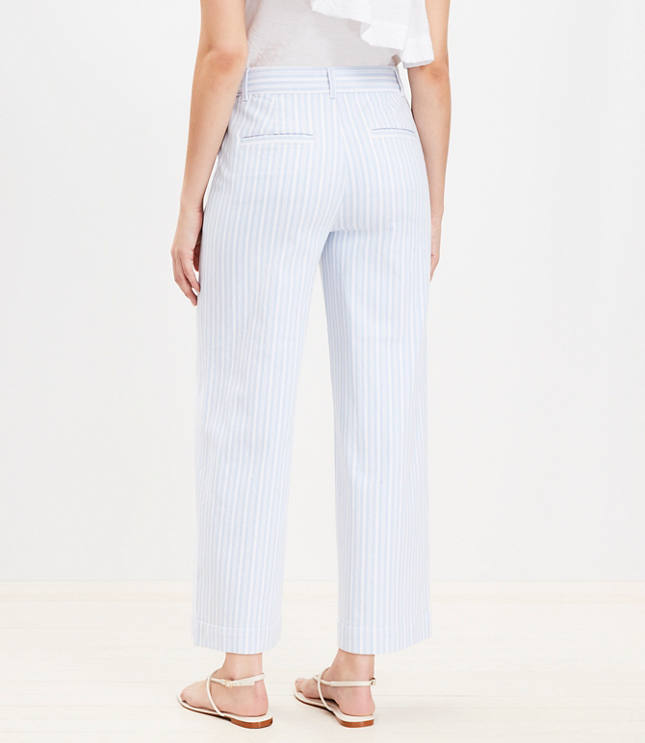 Wide Leg Pinstripe Pants | Loft