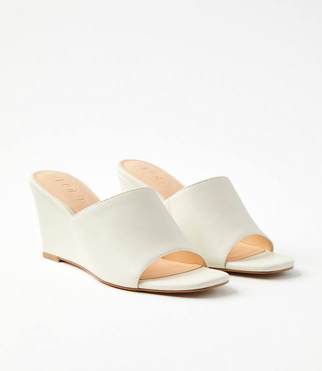 Loft Curved Wedge Mules