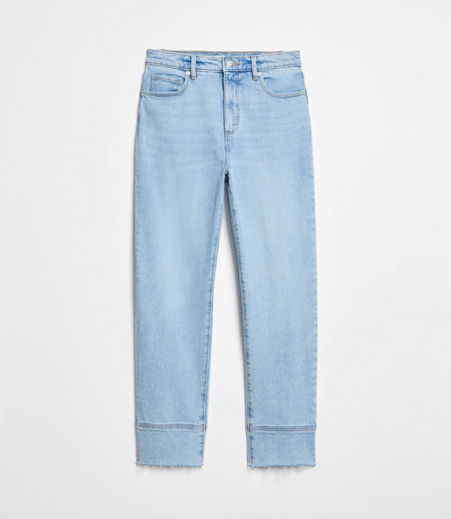 Fresh Cut High Rise Straight Jeans in Light Wash Indigo