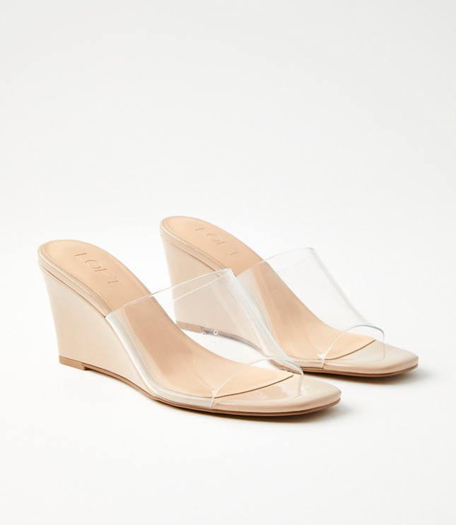 Loft Patent Curved Wedge Mules