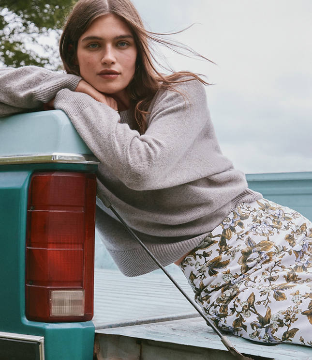 Seamed Raglan Sweater